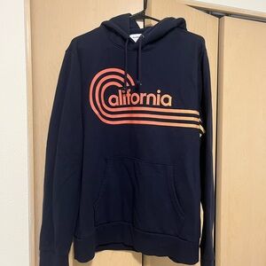 Old Navy Navy Blue Hoodie with Retro California Design